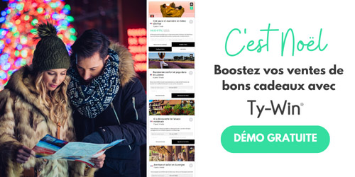 Bons Cadeaux pour Noël, le nouveau service + Ty-Win pour les professionnels du tourisme